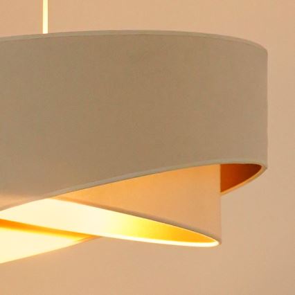 Brilagi - LED Luster na sajli LYRA 1xE27/15W/230V krem/bijela