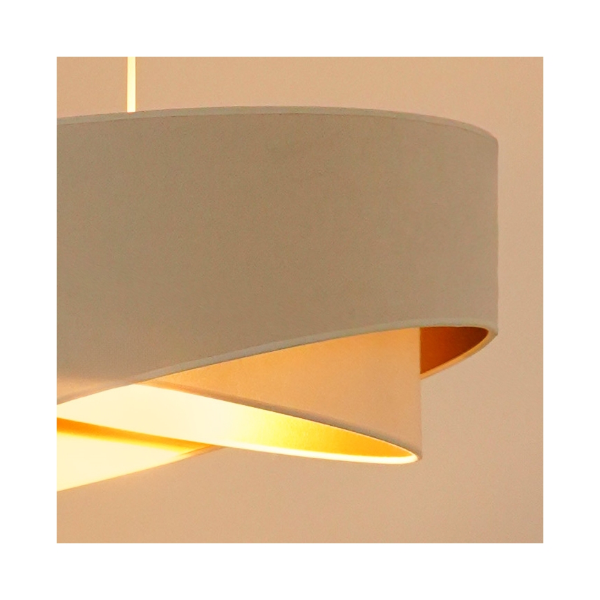 Brilagi - LED Luster na sajli LYRA 1xE27/15W/230V krem/bijela