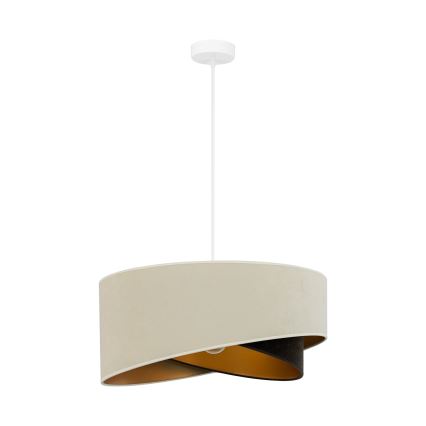 Brilagi - LED Luster na sajli LYRA 1xE27/15W/230V krem/crna/zlatna