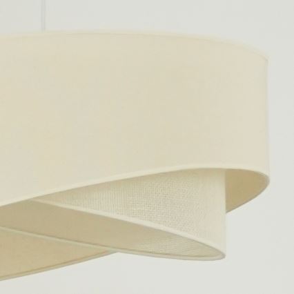 Brilagi - LED Luster na sajli LYRA 1xE27/15W/230V krem