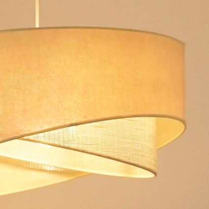 Brilagi - LED Luster na sajli LYRA 1xE27/15W/230V krem