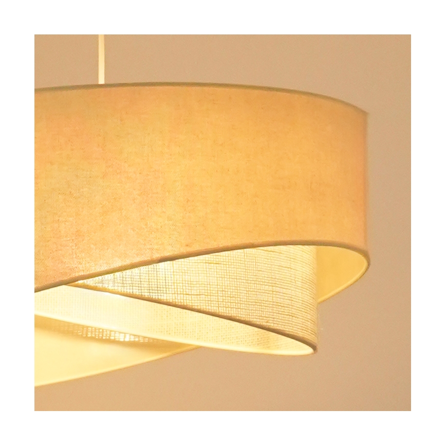 Brilagi - LED Luster na sajli LYRA 1xE27/15W/230V krem