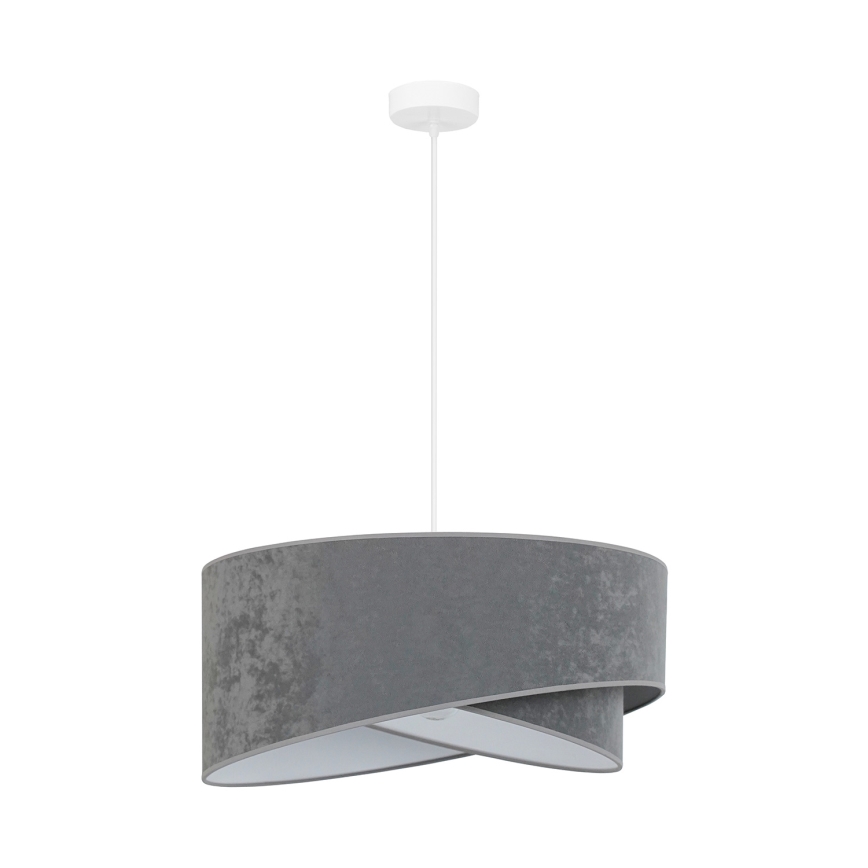 Brilagi - LED Luster na sajli LYRA 1xE27/15W/230V siva/bijela