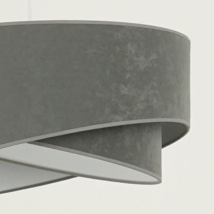 Brilagi - LED Luster na sajli LYRA 1xE27/15W/230V siva/bijela