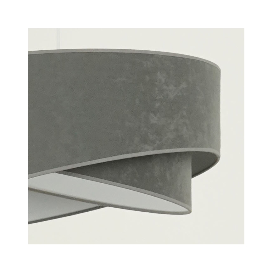 Brilagi - LED Luster na sajli LYRA 1xE27/15W/230V siva/bijela