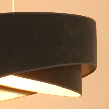 Brilagi - LED Luster na sajli LYRA 1xE27/15W/230V siva/bijela