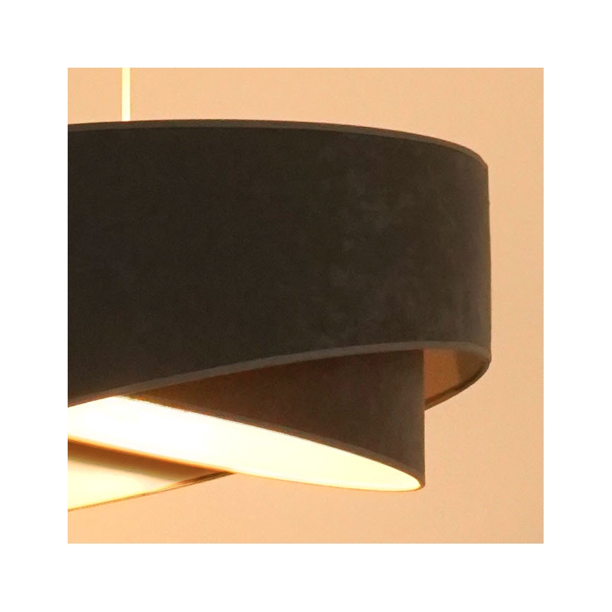 Brilagi - LED Luster na sajli LYRA 1xE27/15W/230V siva/bijela