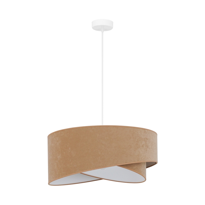 Brilagi - LED Luster na sajli LYRA 1xE27/15W/230V smeđa/bijela