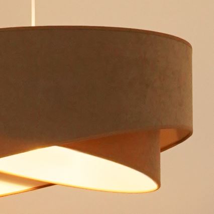 Brilagi - LED Luster na sajli LYRA 1xE27/15W/230V smeđa/bijela