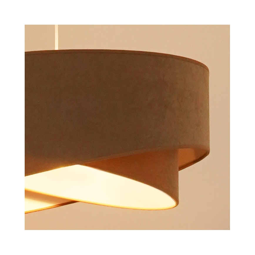 Brilagi - LED Luster na sajli LYRA 1xE27/15W/230V smeđa/bijela