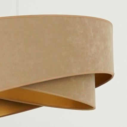 Brilagi - LED Luster na sajli LYRA 1xE27/15W/230V smeđa/zlatna