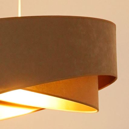 Brilagi - LED Luster na sajli LYRA 1xE27/15W/230V smeđa/zlatna