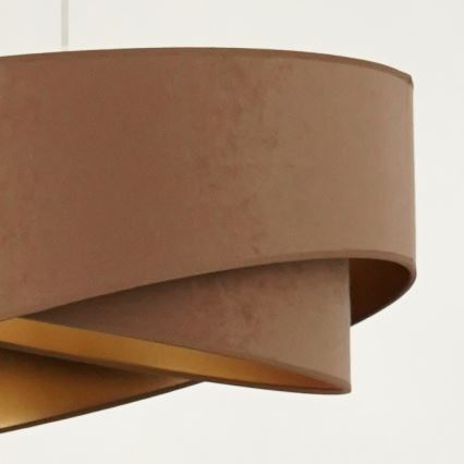 Brilagi - LED Luster na sajli LYRA 1xE27/15W/230V smeđa/zlatna
