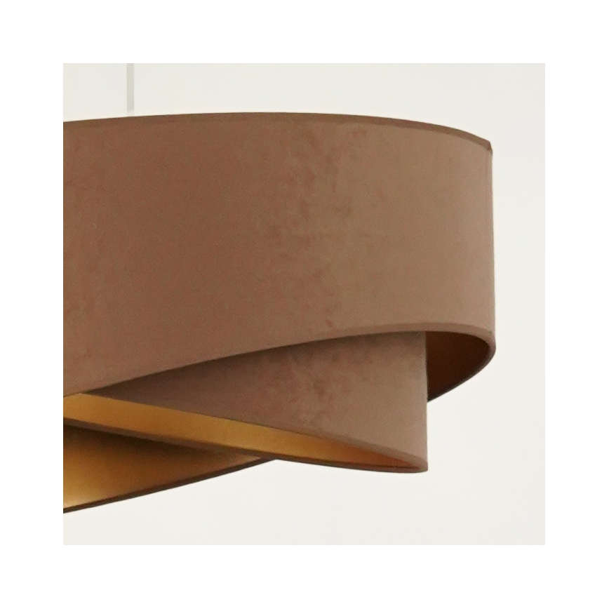 Brilagi - LED Luster na sajli LYRA 1xE27/15W/230V smeđa/zlatna