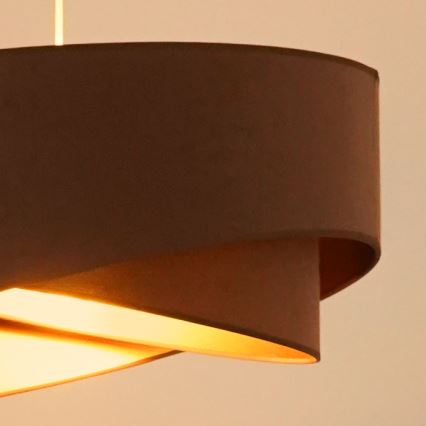 Brilagi - LED Luster na sajli LYRA 1xE27/15W/230V smeđa/zlatna