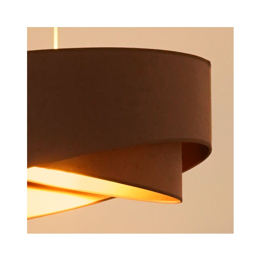 Brilagi - LED Luster na sajli LYRA 1xE27/15W/230V smeđa/zlatna