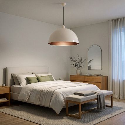 Brilagi - LED luster na sajli METALO 1xE27/40W/230V pr. 60 cm bež/bakrena