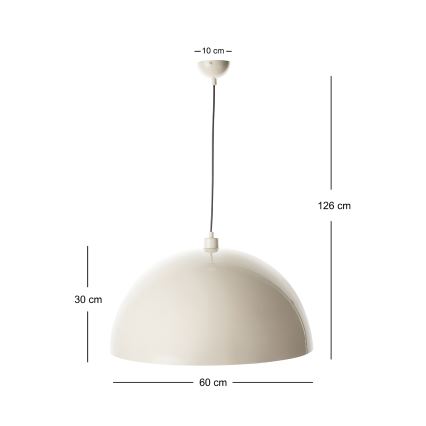 Brilagi - LED luster na sajli METALO 1xE27/40W/230V pr. 60 cm bež/bakrena