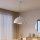 Brilagi - LED luster na sajli METALO 1xE27/40W/230V Ø 40 cm bijela/bakrena