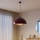 Brilagi - LED luster na sajli METALO 1xE27/40W/230V Ø 40 cm bordo/bakrena