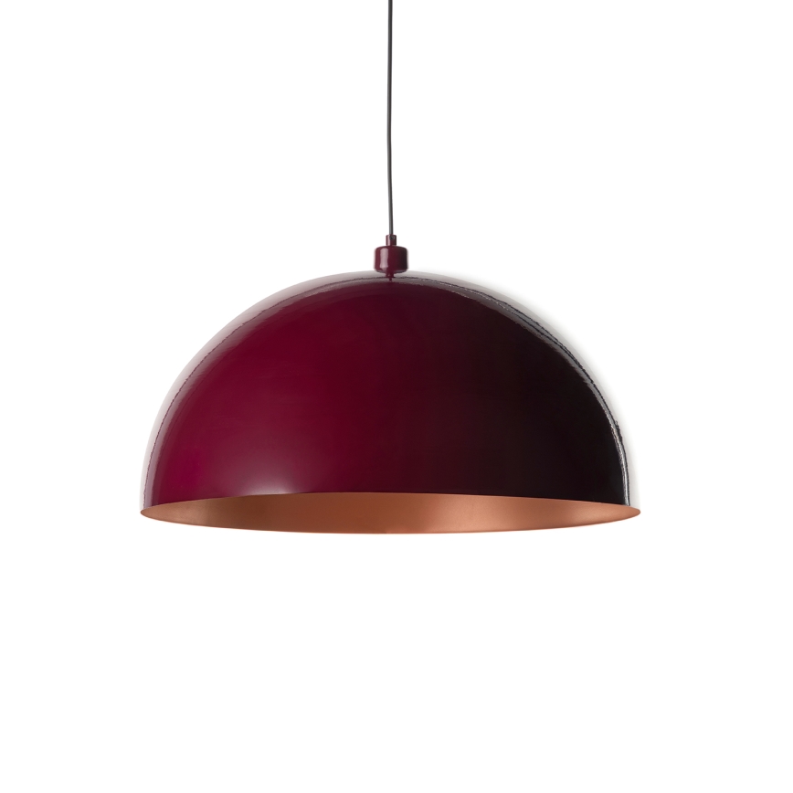 Brilagi - LED luster na sajli METALO 1xE27/40W/230V Ø 40 cm bordo/bakrena