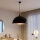 Brilagi - LED luster na sajli METALO 1xE27/40W/230V Ø 60 cm crna/bakarna