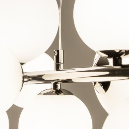 Brilagi - LED luster na sajli MILLA 10xG9/3W/230V crni krom/bijela