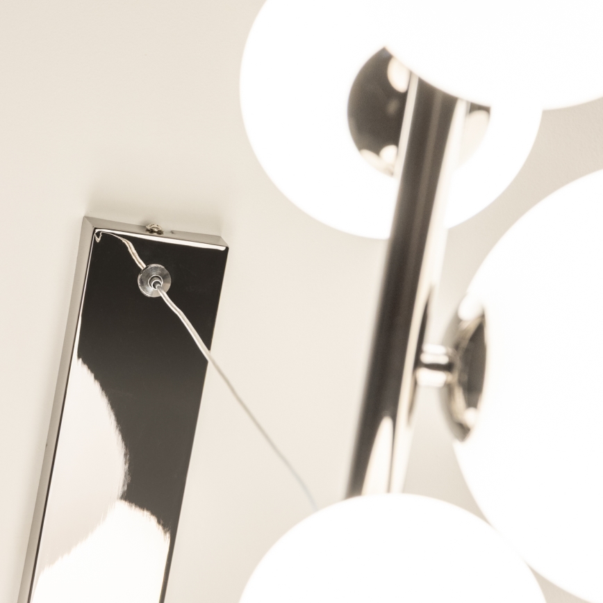 Brilagi - LED luster na sajli MILLA 10xG9/3W/230V crni krom/bijela