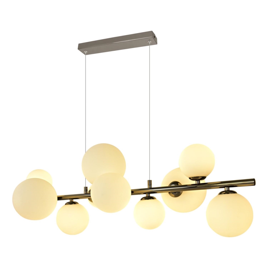 Brilagi - LED Luster na sajli MILLA 10xG9/3W/230V sjajni krom/bijela