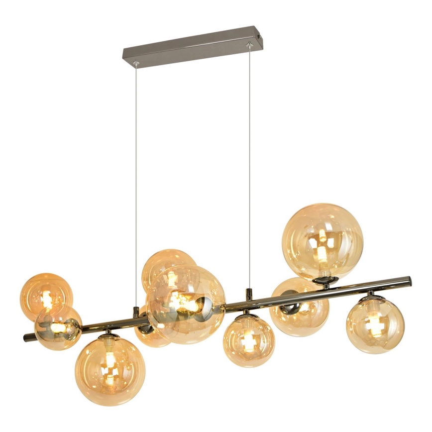 Brilagi - LED Luster na sajli MILLA 10xG9/3W/230V sjajni krom/zlatna