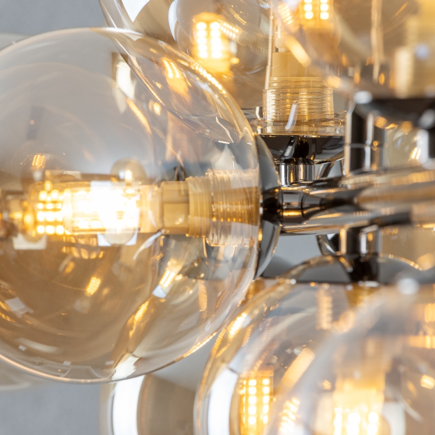 Brilagi - LED Luster na sajli MILLA 10xG9/3W/230V sjajni krom/zlatna