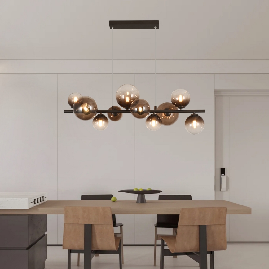 Brilagi - LED luster na sajli MILLA 10xG9/3W/230V smeđa/dimno-smeđa