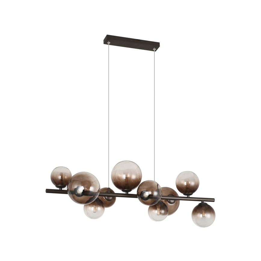 Brilagi - LED luster na sajli MILLA 10xG9/3W/230V smeđa/dimno-smeđa