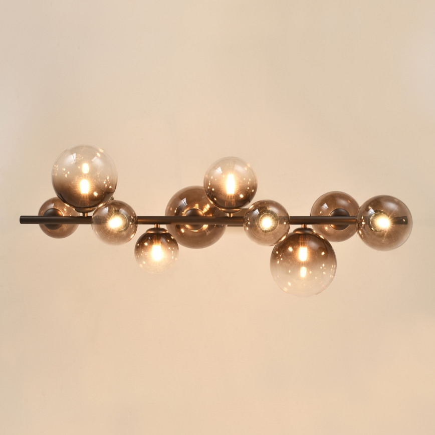 Brilagi - LED luster na sajli MILLA 10xG9/3W/230V smeđa/dimno-smeđa