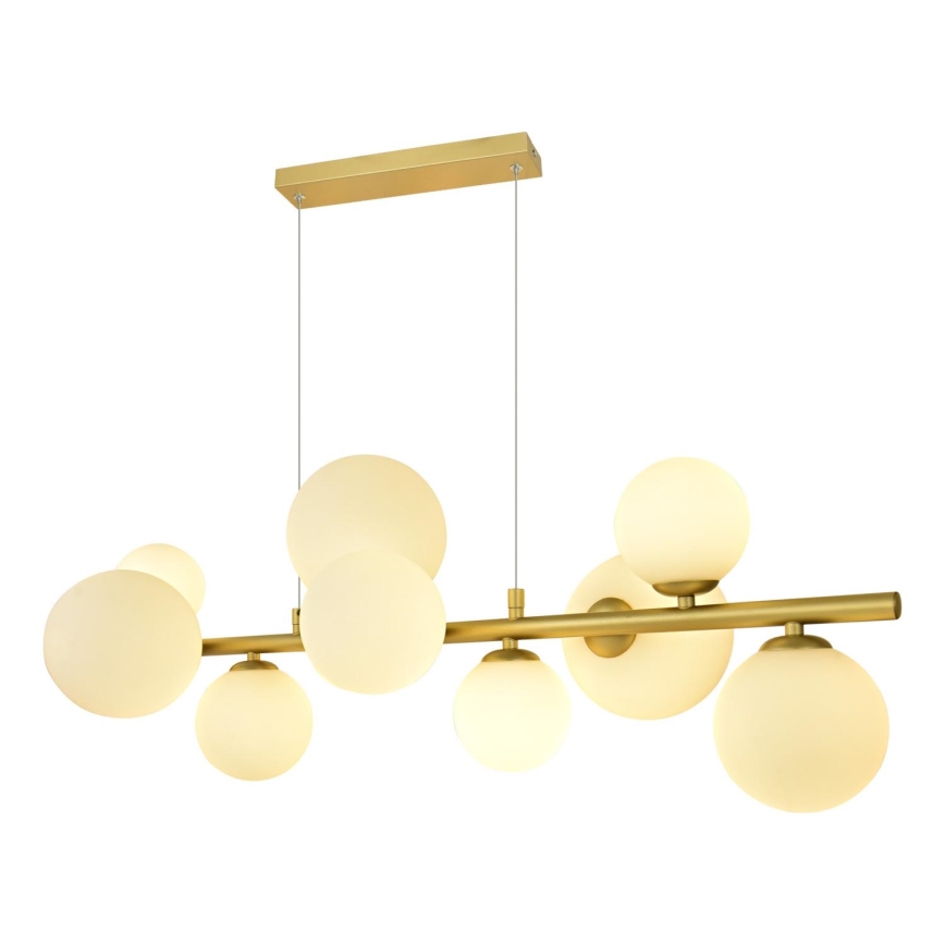 Brilagi - LED Luster na sajli MILLA 10xG9/3W/230V zlatna/bijela