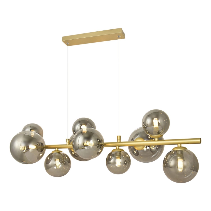 Brilagi - LED Luster na sajli MILLA 10xG9/3W/230V zlatna/dimna