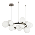 Brilagi - LED Luster na sajli MILLA 15xG9/3W/230V sjajni krom/bijela