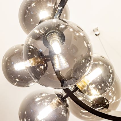 Brilagi - LED Luster na sajli MILLA 15xG9/3W/230V sjajni krom/dimna