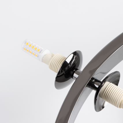 Brilagi - LED Luster na sajli MILLA 15xG9/3W/230V sjajni krom/zlatna