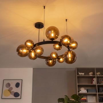 Brilagi - LED luster na sajli MILLA 15xG9/3W/230V smeđa/dimljeno-smeđa