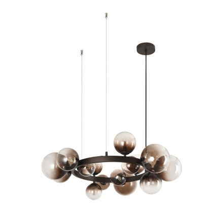 Brilagi - LED luster na sajli MILLA 15xG9/3W/230V smeđa/dimljeno-smeđa