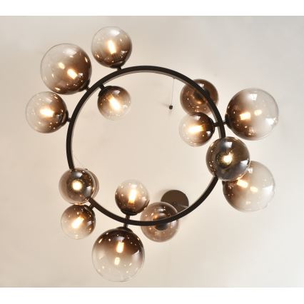Brilagi - LED luster na sajli MILLA 15xG9/3W/230V smeđa/dimljeno-smeđa