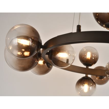 Brilagi - LED luster na sajli MILLA 15xG9/3W/230V smeđa/dimljeno-smeđa