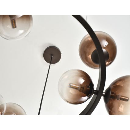 Brilagi - LED luster na sajli MILLA 15xG9/3W/230V smeđa/dimljeno-smeđa