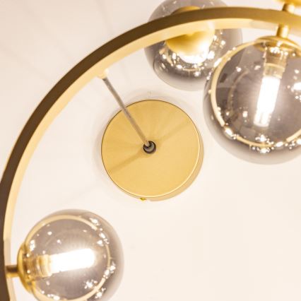 Brilagi - LED Luster na sajli MILLA 15xG9/3W/230V zlatna/dimna