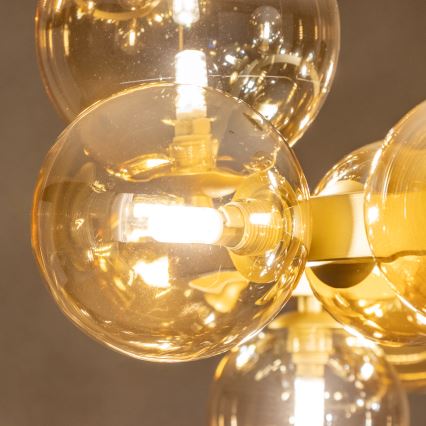 Brilagi - LED Luster na sajli MILLA 15xG9/3W/230V zlatna