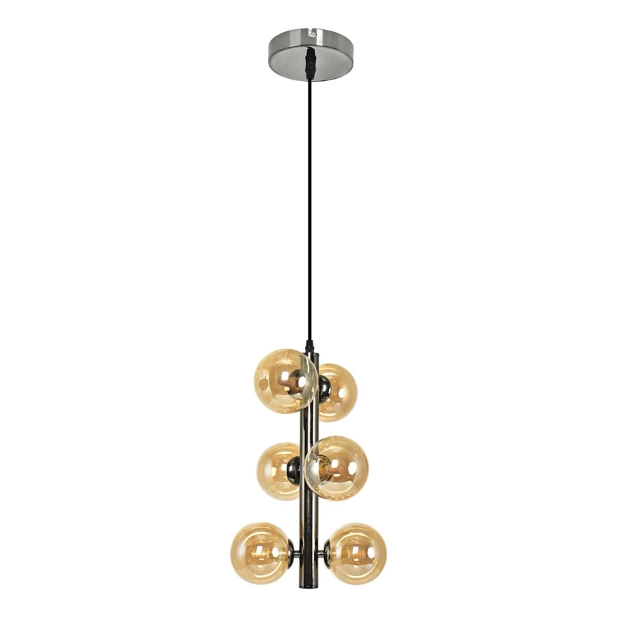 Brilagi - LED Luster na sajli MILLA 6xG9/3W/230V sjajni krom/zlatna