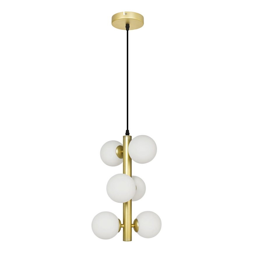 Brilagi - LED Luster na sajli MILLA 6xG9/3W/230V zlatna/bijela