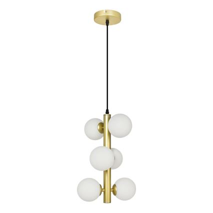 Brilagi - LED Luster na sajli MILLA 6xG9/3W/230V zlatna/bijela
