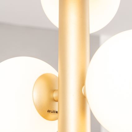 Brilagi - LED Luster na sajli MILLA 6xG9/3W/230V zlatna/bijela